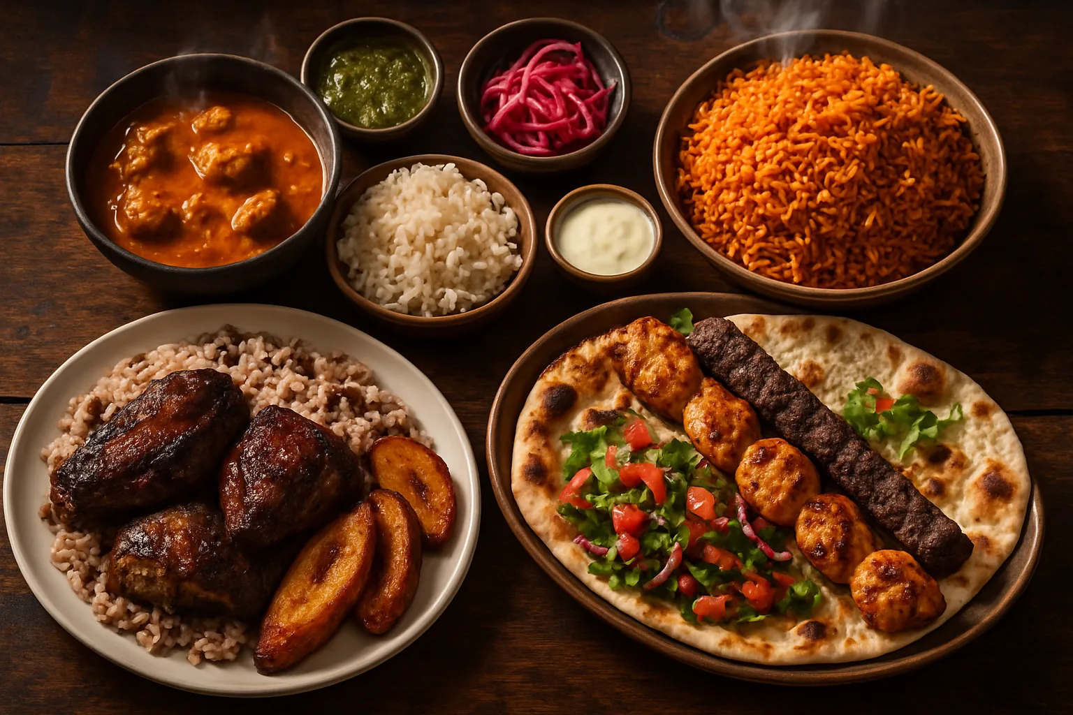 A spread of London's independent diaspora food