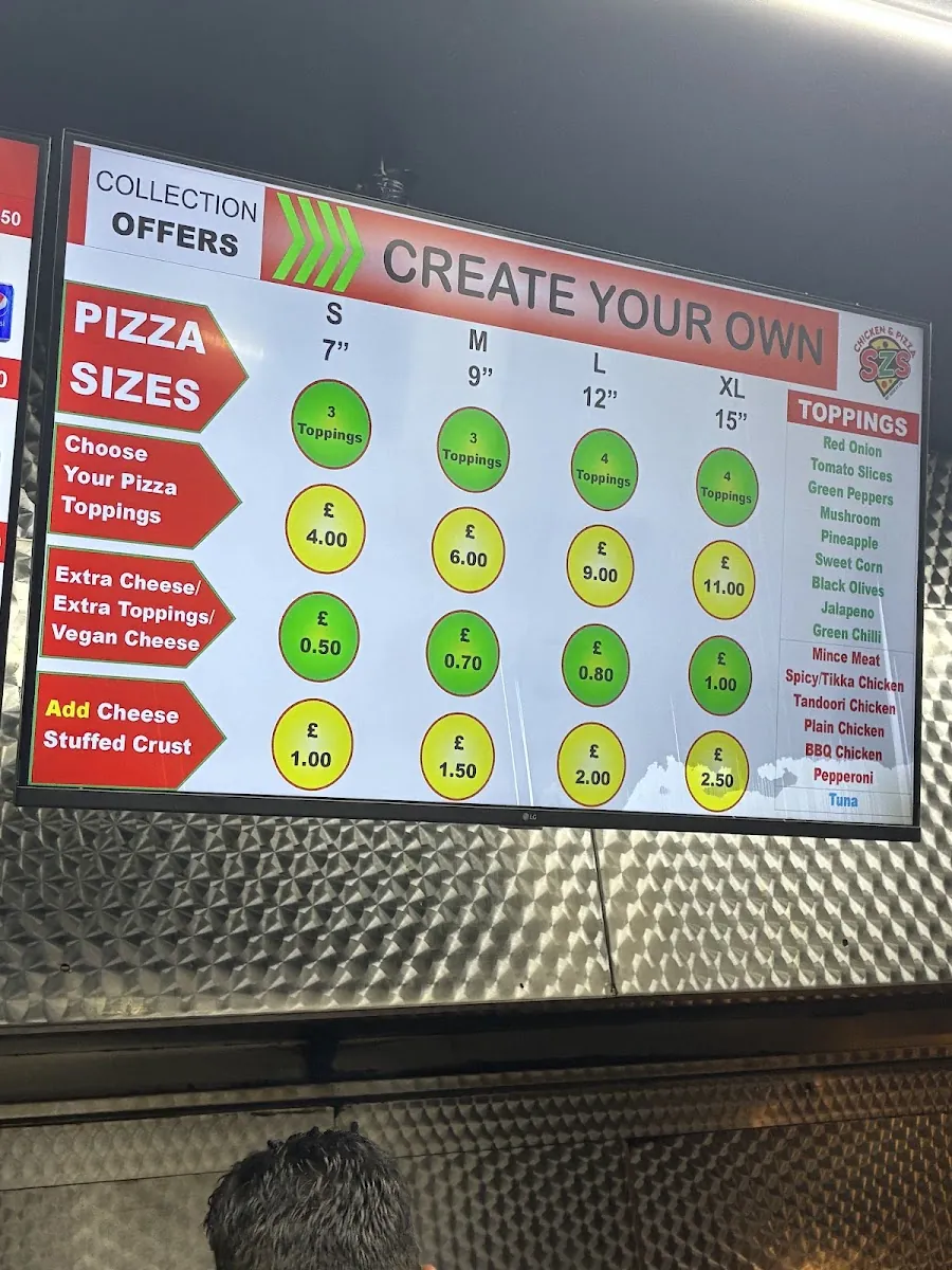 SZS Chicken & Pizza, italian kitchen at 71 Chatsworth Road in Hackney, London